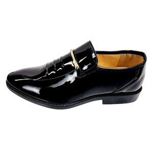 Men's patent Leather Lined Dress Oxfords Derby Formal Shoes Size 43/ US 9.5
